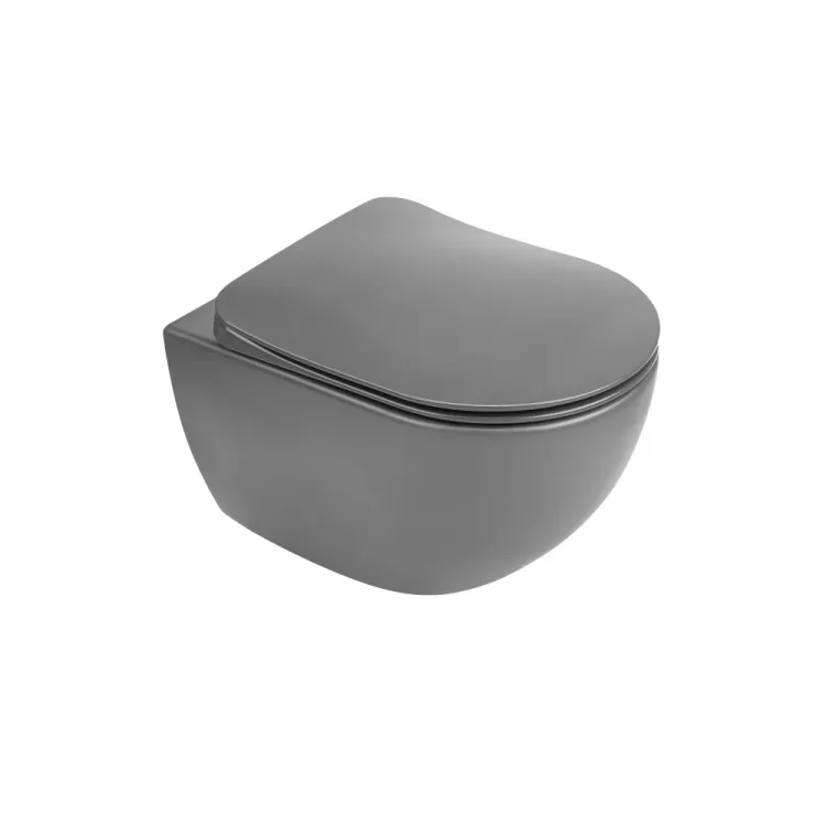 Deante Peonia Miska WC wisząca bezrantowa antracyt/titanium