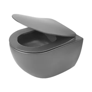 Deante Peonia Miska WC wisząca bezrantowa antracyt/titanium