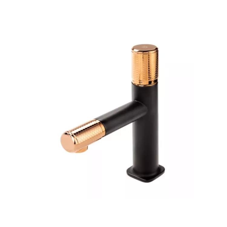 FDesign Ardesia bateria umywalkowa Rose Gold/Black Mat ARD-2-25