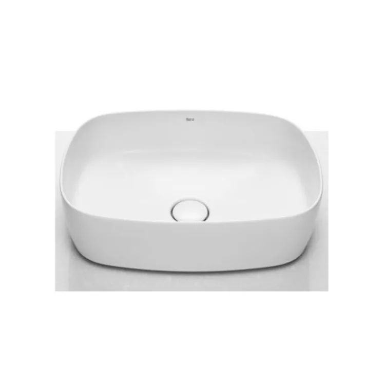 Roca Inspira Soft Fineceramic Umywalka nablatowa 50x37x14 cm biała