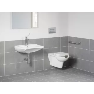 Ravak Miska ceramiczna WC Safe RimOff set, podwieszany, biały X01930