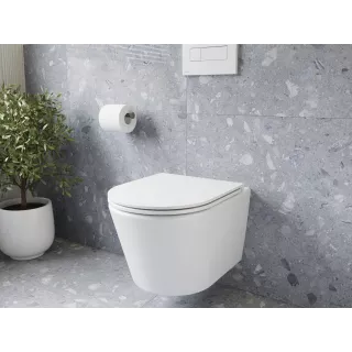 Ravak Miska ceramiczna WC Flow RimOff set, podwieszany,...