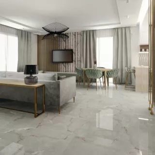 Ego Płytka ścienno-podłogowa Amarilo Grey 60x60 cm Połysk (1,44)