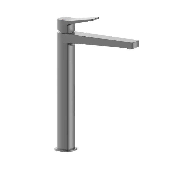 KFA Armatura MALAGA GUN METAL GREY bateria umywalkowa nablatowa 4522-712-61