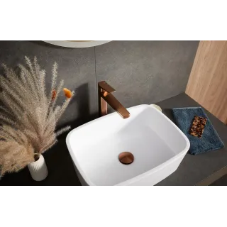 KFA Armatura MALAGA ROSE GOLD bateria umywalkowa nablatowa 4522-712-34