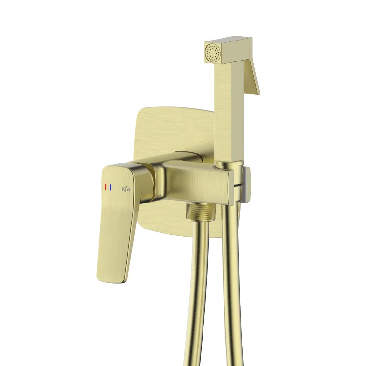 KFA Armatura MALAGA BRUSHED LIGHT GOLD bateria bidetowa podtynkowa 4529-512-31