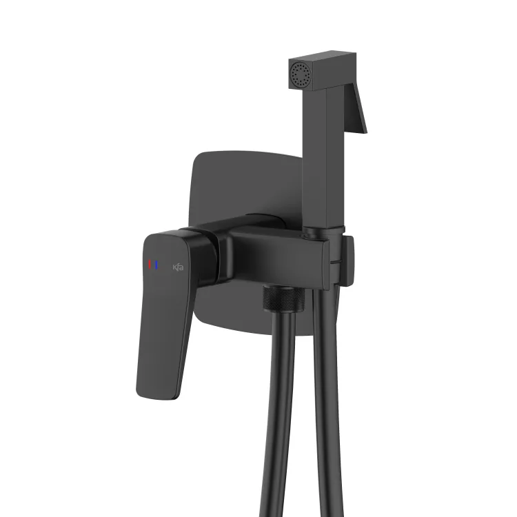 KFA Armatura MALAGA BLACK bateria bidetowa podtynkowa 4529-512-81