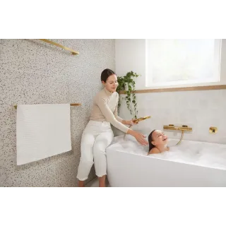 KFA Armatura MALAGA BRUSHED LIGHT GOLD bateria termostatyczna wannowa 5754-010-31