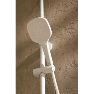 KFA Armatura MALAGA WHITE deszczownia z baterią termostatyczną 5756-910-44