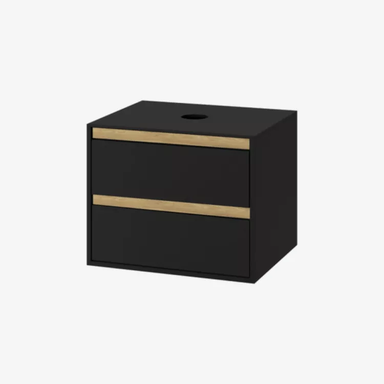 Excellent Tuto Szafka łazienkowa podumywalkowa 60 cm Czarny/dąb MLEX.0104.600.BKBL