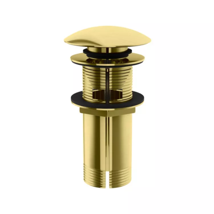 Kohlman Experience Korek umywalkowo-bidetowy klik-klak Złoto szczotkowane