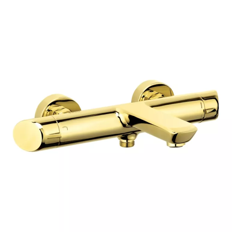 Deante Arnika Bateria wannowa ścienna Złota