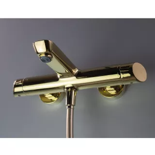 Deante Arnika Bateria wannowa ścienna Złota