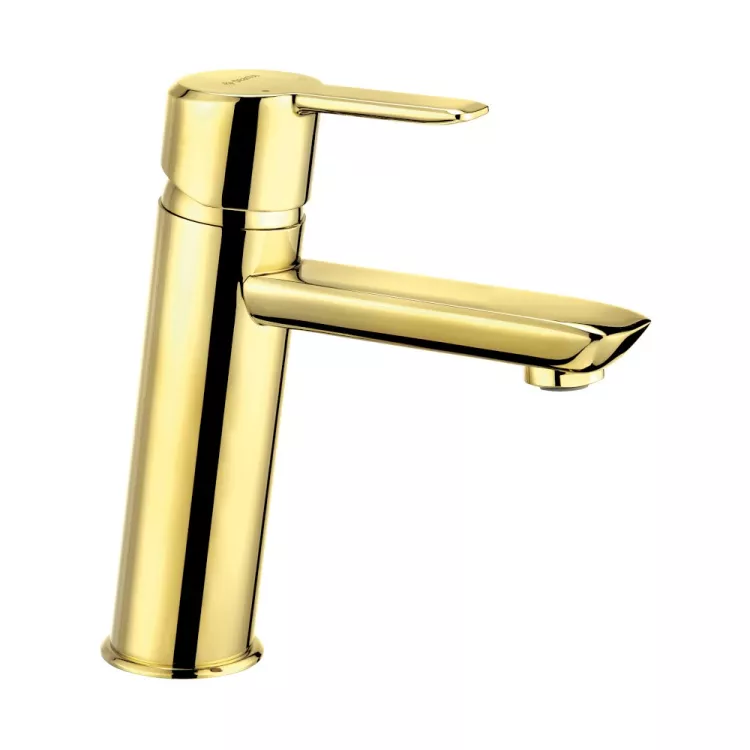 Deante Arnika Bateria umywalkowa Złota