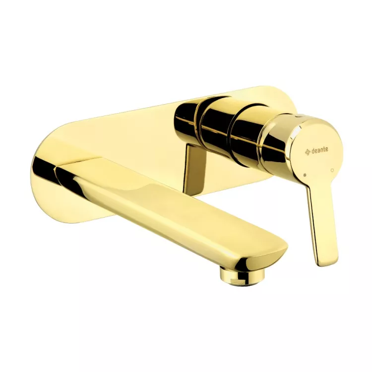 Deante Arnika Bateria umywalkowa podtynkowa Złota