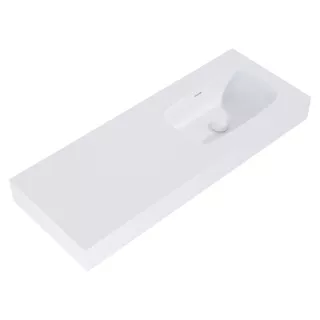 Elita Dimple Umywalka 120 cm ścienna 60+60cm Biała