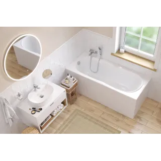 Excellent Sekwana wanna prostokątna 160x70 cm biały połysk WAEX.SEK16WH