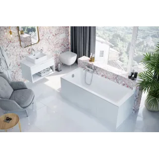 Excellent Wave Slim wanna prostokątna 160x80 cm biały połysk WAEX.WAV160.80WHS