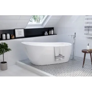 Excellent Comfort wanna owalna 175x75 cm wolnostojąca, biały połysk WAEX.CMP2.17WH