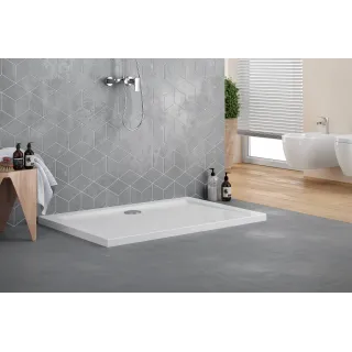 Excellent Forma brodzik prostokątny 120x80 cm niski, biały połysk BREX.FOR128WHN