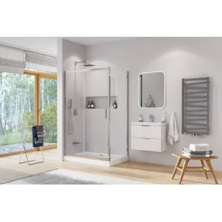Excellent Forma Compact brodzik prostokątny 110x80 cm wysoki, biały połysk BREX.FOR118WHC