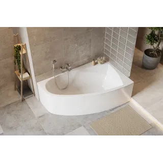 Excellent Kameleon wanna narożna 170x110 cm lewa, bialy połysk WAEX.KML17WH