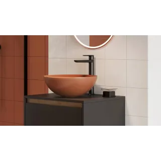 Actima Luqa umywalka nablatowa 40 cm okrągła, terracotta mat CEAC.6401.400.TEM