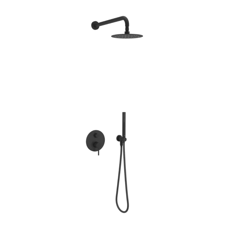 Excellent PI zestaw prysznicowo-wannowy podtynkowy 2 funkcyjny z deszczownicą 25 cm, czarny mat AREX.SET.1245BL Excellent PI zestaw prysznicowo-wannowy podtynkowy 2 funkcyjny z deszczownicą 25 cm, czarny mat AREX.SET.1245BL