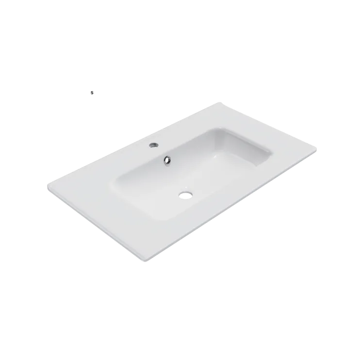 Excellent Pik umywalka meblowa 81x46,5 cm prostokątna z otworem na baterię, biały połysk CEEX.6517.800.WH Excellent Pik umywalka meblowa 81x46,5 cm prostokątna z otworem na baterię, biały połysk CEEX.6517.800.WH