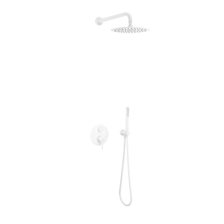 Excellent PI zestaw prysznicowo-wannowy podtynkowy 3 funkcyjny, z deszczownicą 25 cm, biały mat AREX.SET.1247WH Excellent PI zestaw prysznicowo-wannowy podtynkowy 3 funkcyjny, z deszczownicą 25 cm, biały mat AREX.SET.1247WH