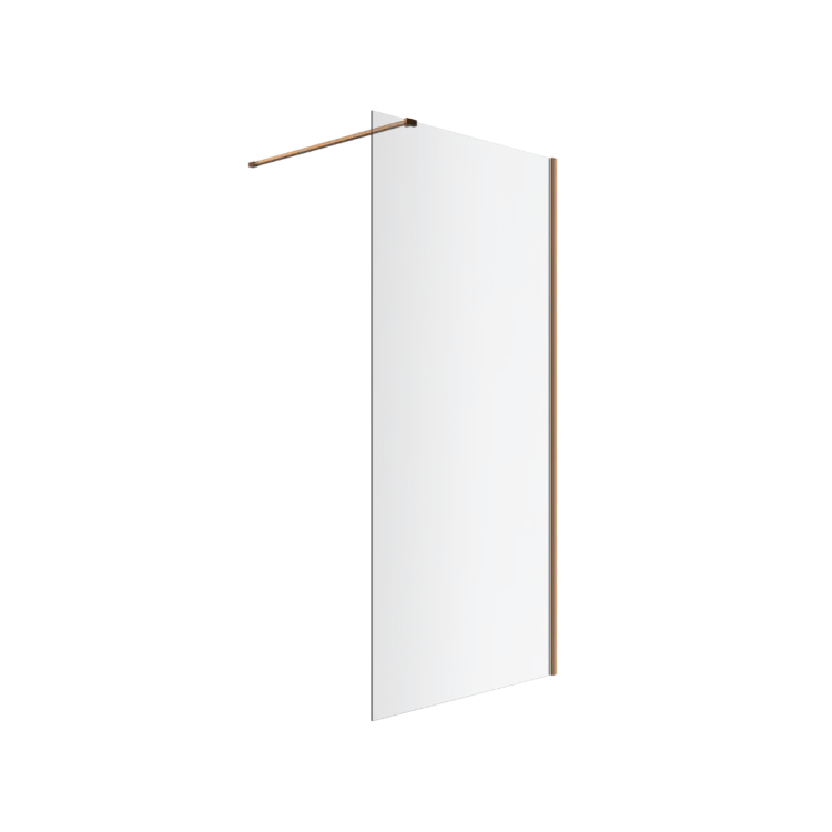 Excellent Vidoq walk-in ścianka prysznicowa prosta 90x200 cm, powłoka Clean Control, miedziany szczotkowany KAEX.1506.900.LP.CB