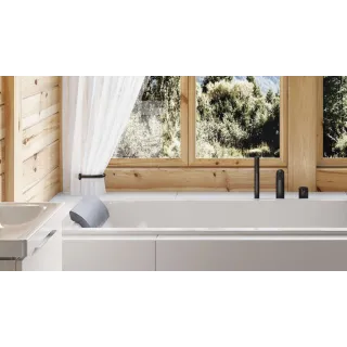 Excellent PI bateria wannowa 3 otworowa czarny mat AREX.1234BL