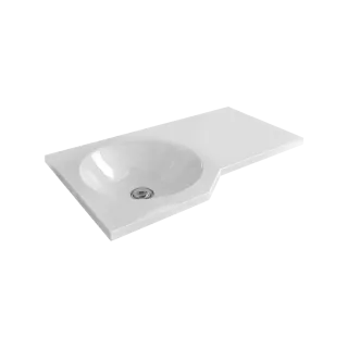 Excellent Be Spot umywalka wisząca Solid Surface 60x34 cm...