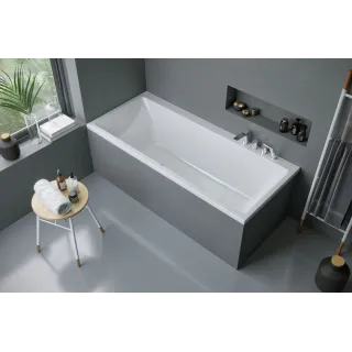 Excellent Pryzmat wanna prostokątna 150x75 cm biały połysk WAEX.PRY15WH