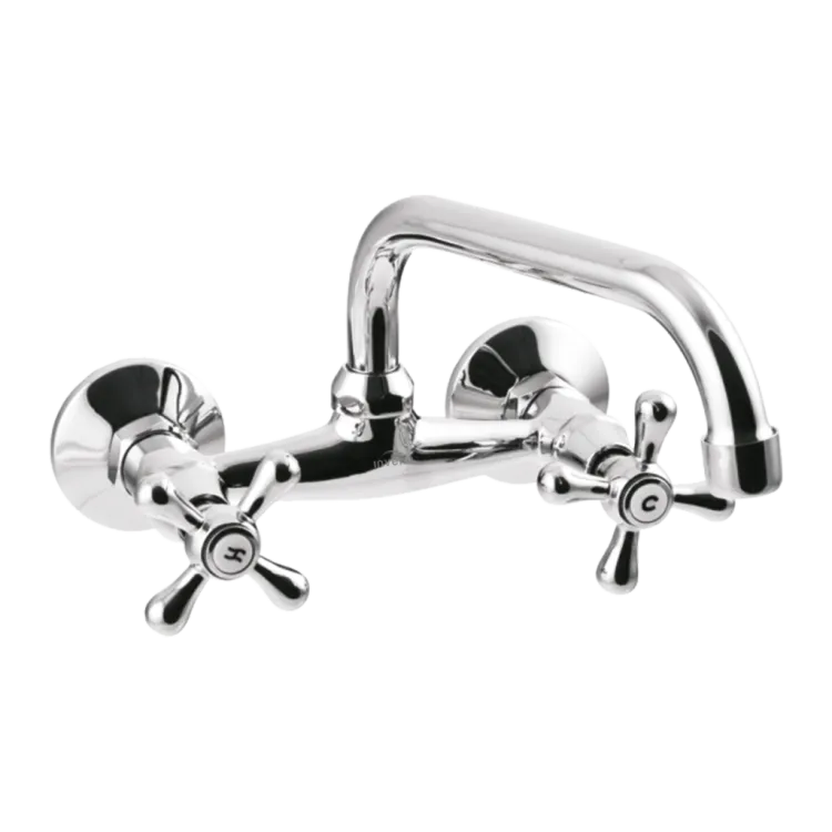 Invena Bateria umywalkowo-zlewkozmywakowa Roma chrom BC-24-00S-L