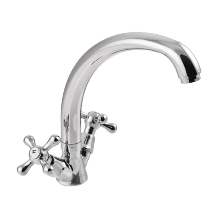 Invena Bateria umywalkowo-zlewkozmywakowa Roma chrom BU-23-00S-L