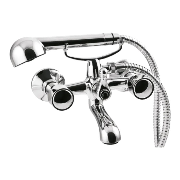 Invena Bateria wannowa z zestawem natryskowym Modena BW-11-F0S-L Invena Bateria wannowa z zestawem natryskowym Modena BW-11-F0S-L