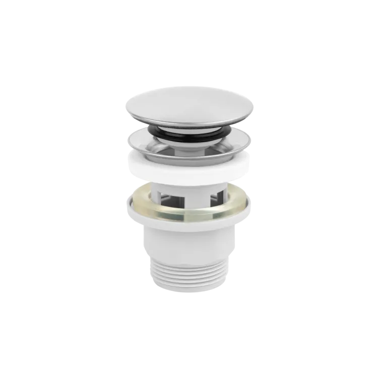 Invena Korek click-clack, abs, z przelewem, duży grzybek chrom SC-B1-029-G Invena Korek click-clack, abs, z przelewem, duży grzybek chrom SC-B1-029-G