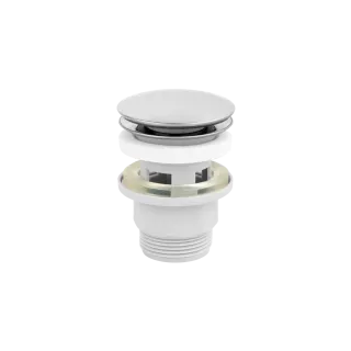 Invena Korek click-clack, abs, z przelewem, duży grzybek chrom SC-B1-029-G