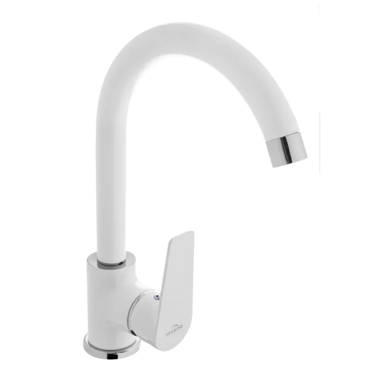 Invena Bateria zlewozmywakowa Dokos biały BZ-19-002-V