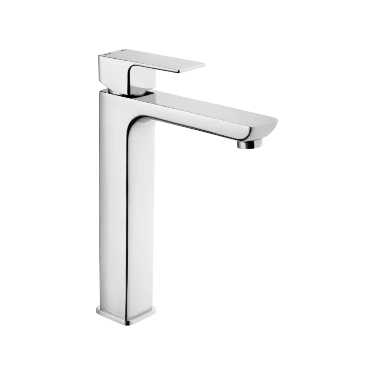 Invena Wysoka bateria umywalkowa Nyks chrom BU-28-W01-S