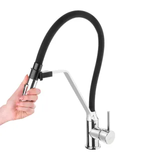 Invena Bateria zlewozmywakowa Terra czarna BZ-54-L04-D