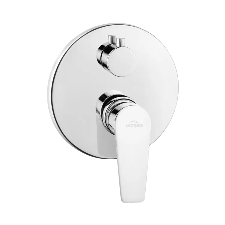 Invena Podtynkowa bateria natryskowa 2-funkcyjna Dokos chrom BP-19-CO2-A Invena Podtynkowa bateria natryskowa 2-funkcyjna Dokos chrom BP-19-CO2-A