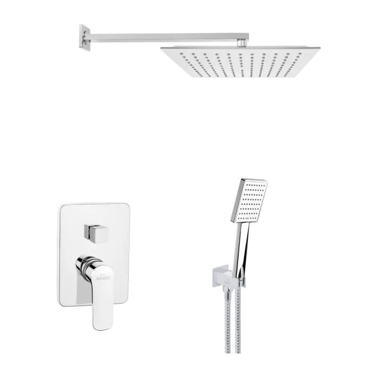 Invena Zestaw podtynkowy z baterią podtynkową 2-funkcyjną Siros chrom BS-90-0K2-A Invena Zestaw podtynkowy z baterią podtynkową 2-funkcyjną Siros chrom BS-90-0K2-A