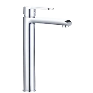 Invena Wysoka bateria umywalkowa Siros chrom BU-90-W01-A