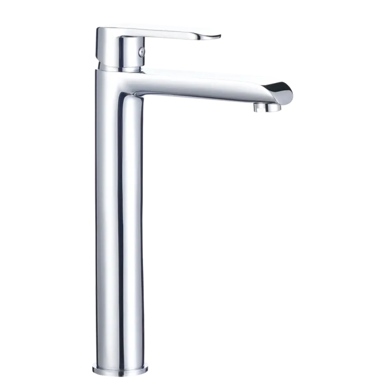 Invena Wysoka bateria umywalkowa Siros chrom BU-90-W01-A