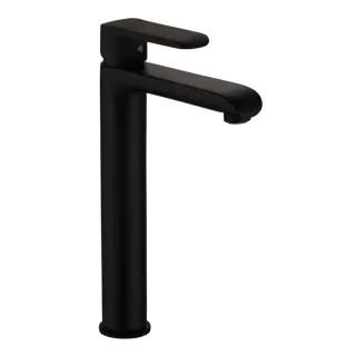 Invena Wysoka bateria umywalkowa Siros czarna BU-90-W04-A