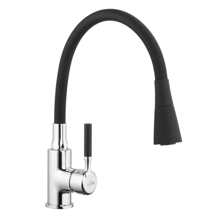 Invena Bateria zlewozmywakowa Pogo czarna BZ-80-L04-L