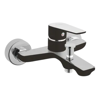 Invena Bateria wannowa Dokos czarny/chrom BW-19-004-V