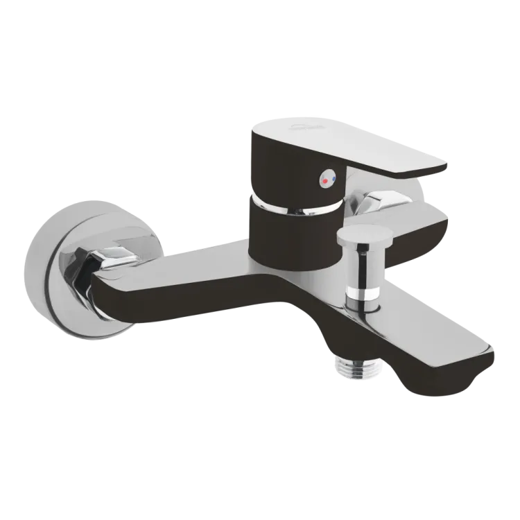 Invena Bateria wannowa Dokos czarny/chrom BW-19-004-V